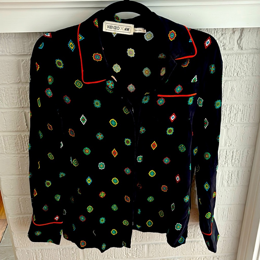 Kenzo X H&M Silk Pajama Shirt